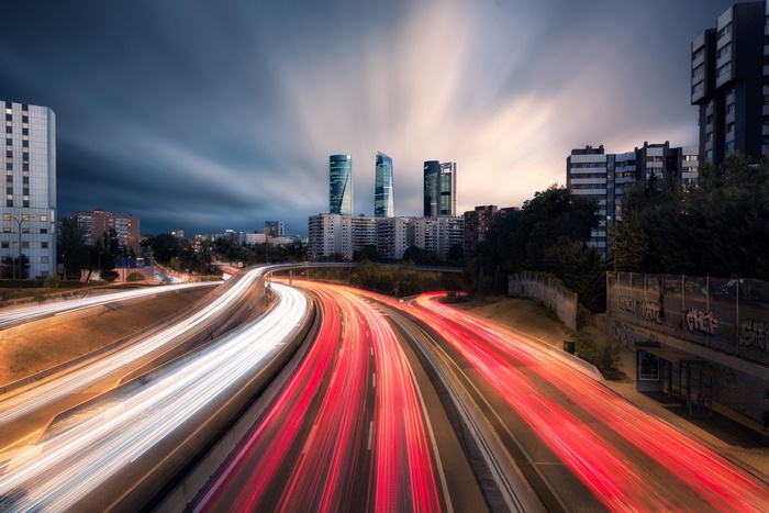Madrid Highway Time-lapse Photography