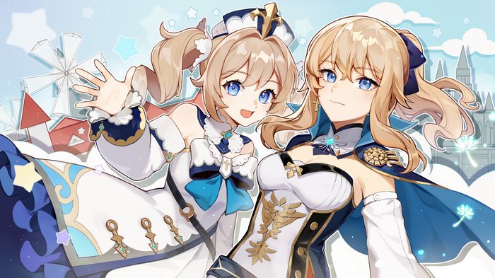 Barbara and Jean from Genshin Impact 4K