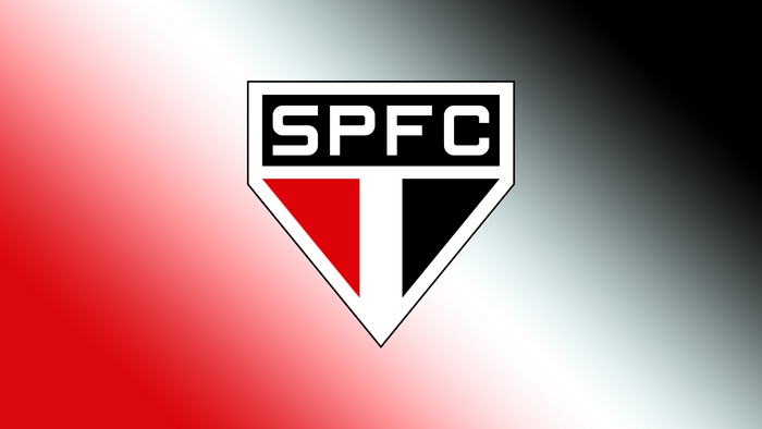 São Paulo FC logo on a gradient background
