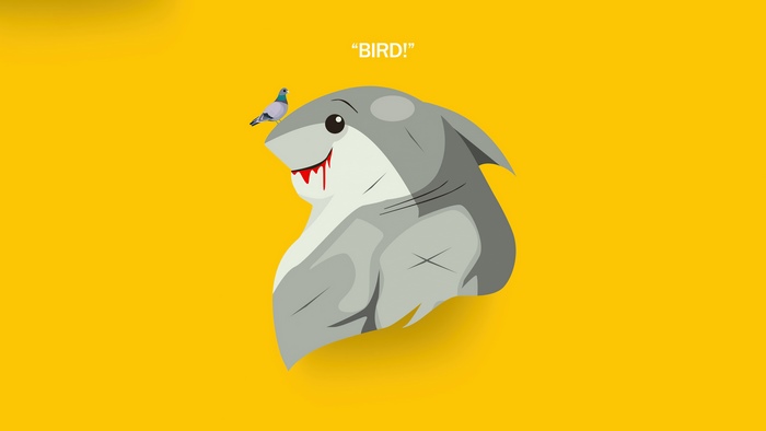 Shark with a bird from Suicide Squad