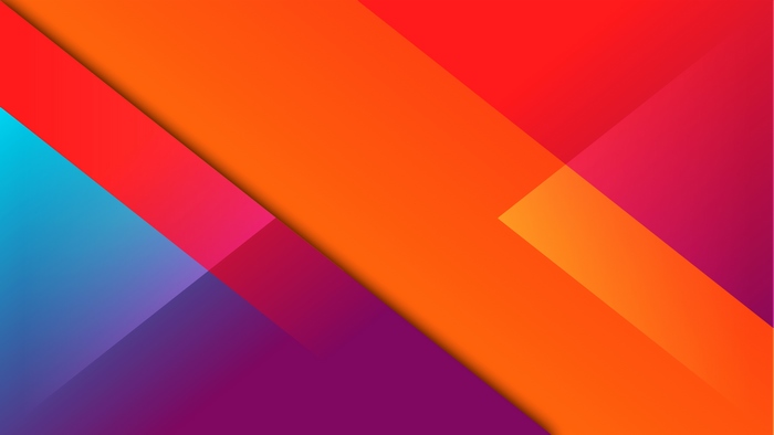 Abstract geometric shapes with vibrant color gradients