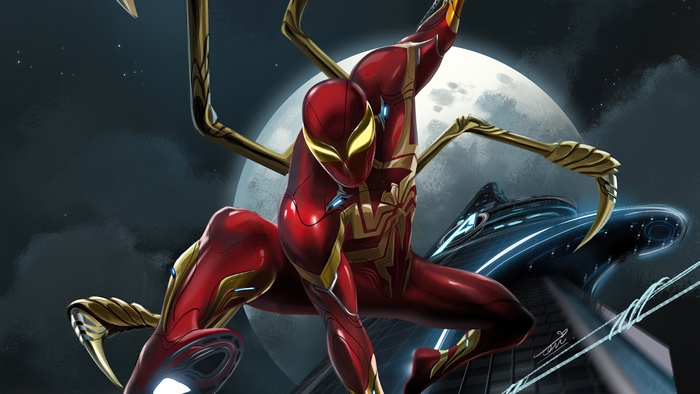 Iron Spider-Man from Marvel Comics in 4K