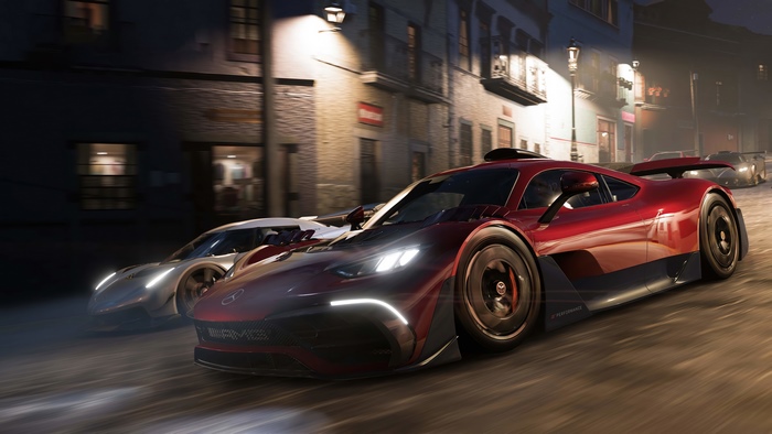 Forza Horizon 5 Mercedes-AMG ONE race at night