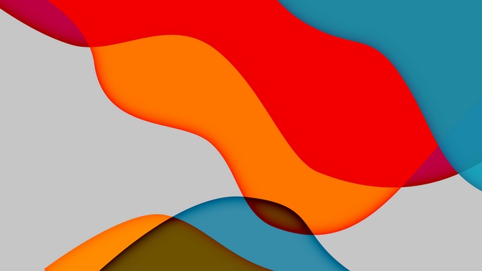 Abstract digital art with flowing shapes
