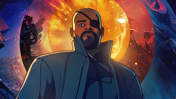 Nick Fury from What If Marvel animated show 4K