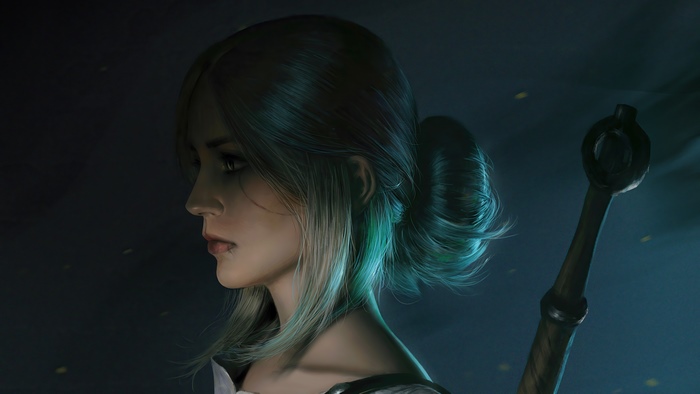 Ciri from The Witcher 3 artwork