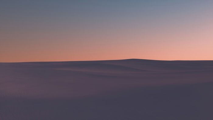 Digital art of a desert landscape at sunset