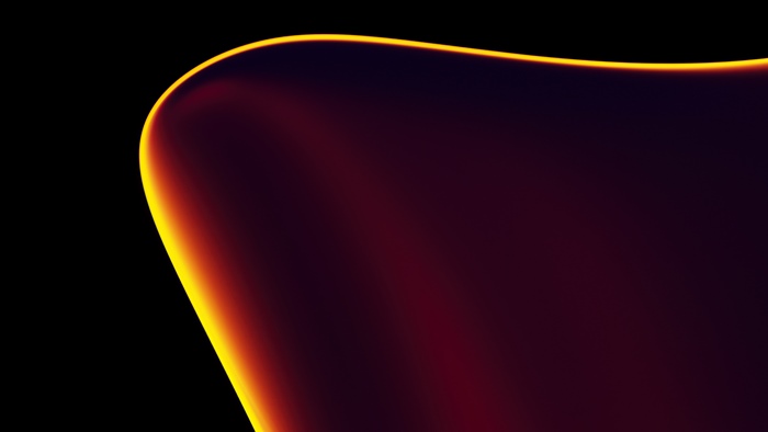 Abstract digital art with glowing edge