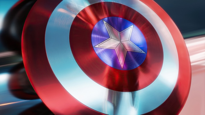 Captain America's Shield Artwork 4K
