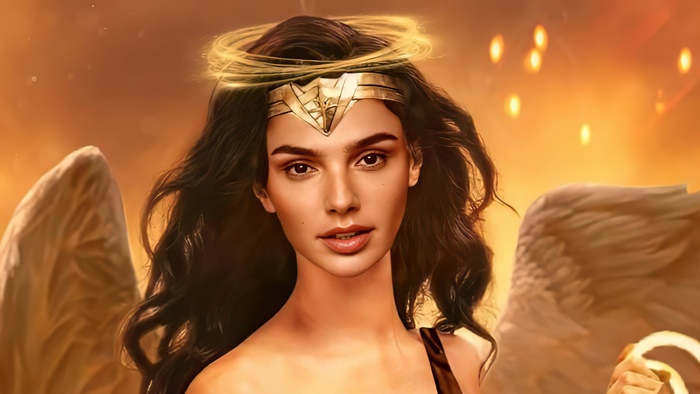 Wonder Woman with Halo and Wings