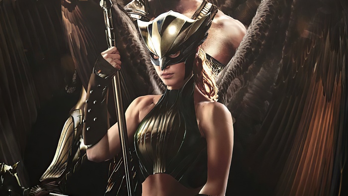 Hawkgirl from DC Comics artwork 4K