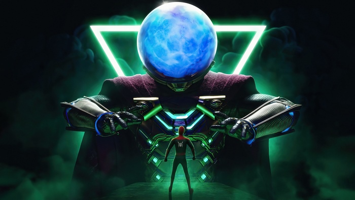 Mysterio Facing Spider-Man Digital Art