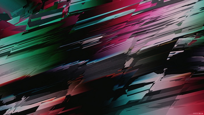 Abstract digital art with geometric shapes