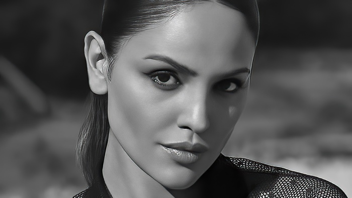 Eiza Gonzalez in monochrome