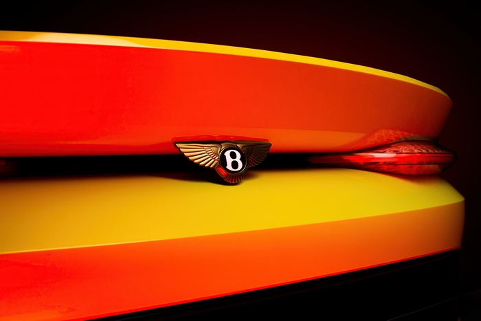 Bentley Mulliner Bacalar emblem and taillight