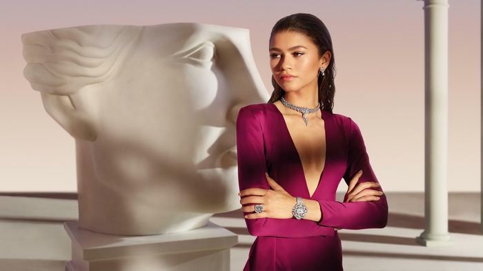 Zendaya in a photoshoot with jewelry