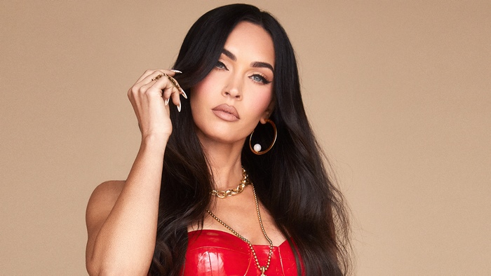 Megan Fox in red dress photoshoot 4K