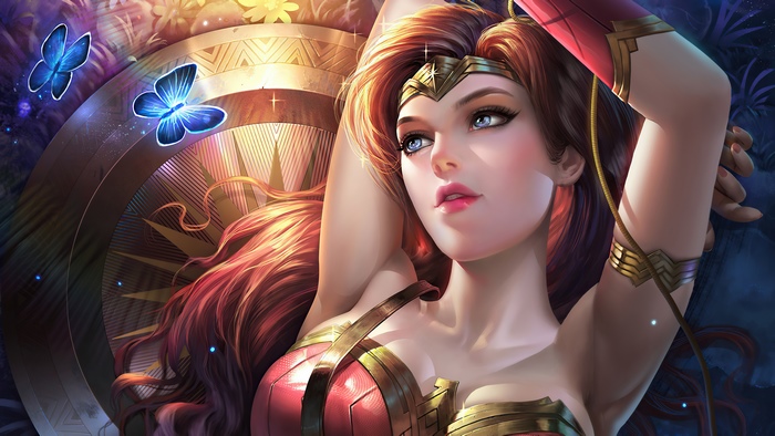 Wonder Woman artwork by an artist on Artstation 4K
