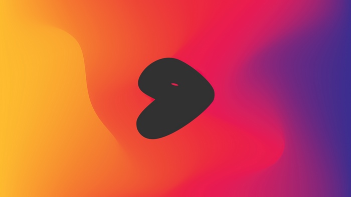 Arabic letter Haa on a colorful gradient