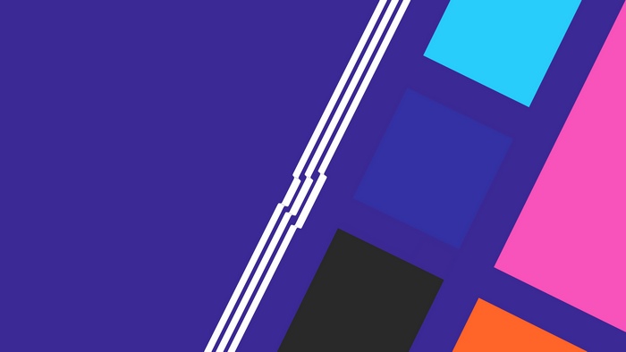 Abstract digital art with colorful squares