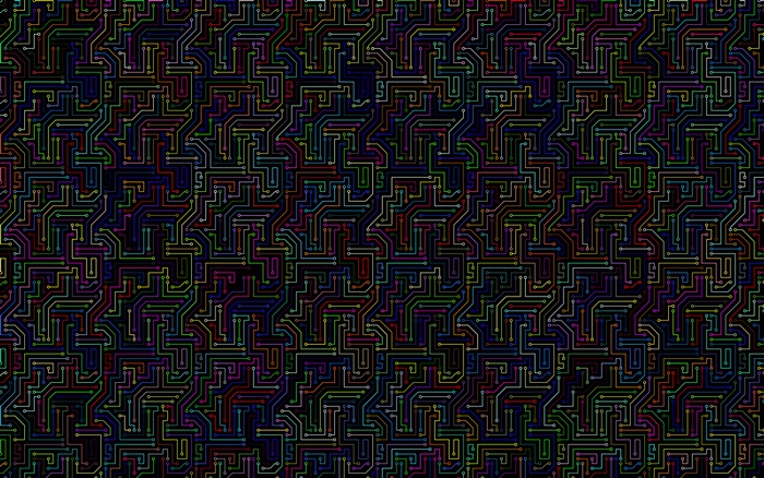 Abstract circuit board pattern 4K