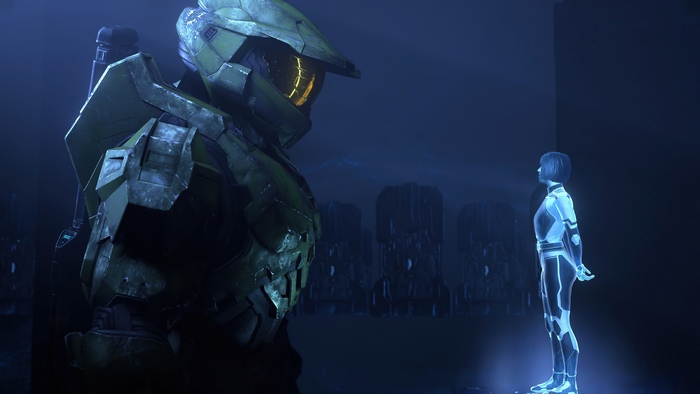 Master Chief and Cortana from Halo Infinite