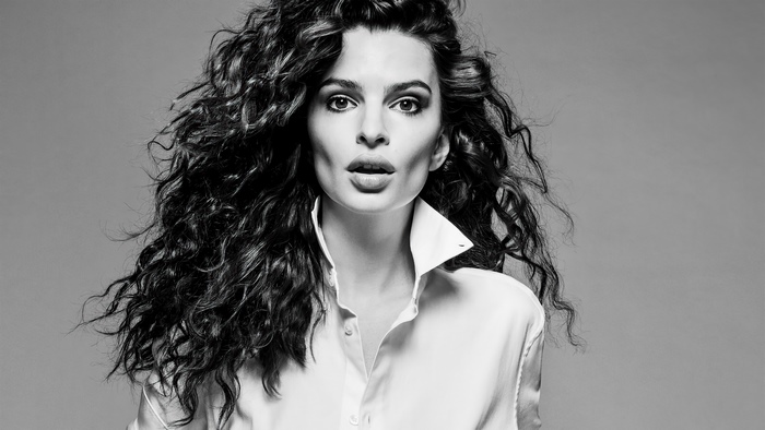 Emily Ratajkowski monochrome photoshoot