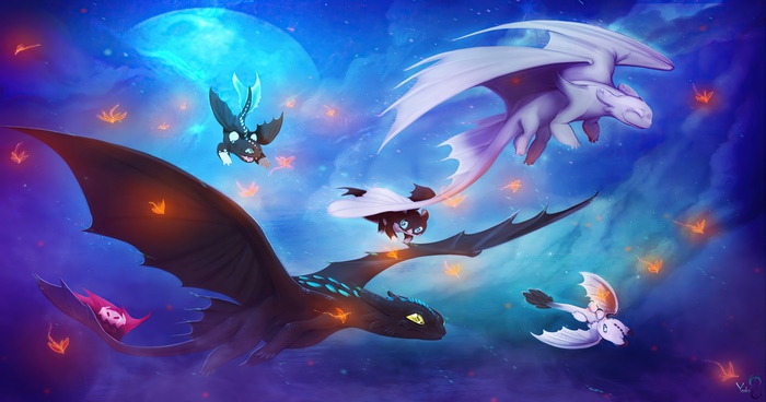 How to Train Your Dragon Digital Artwork