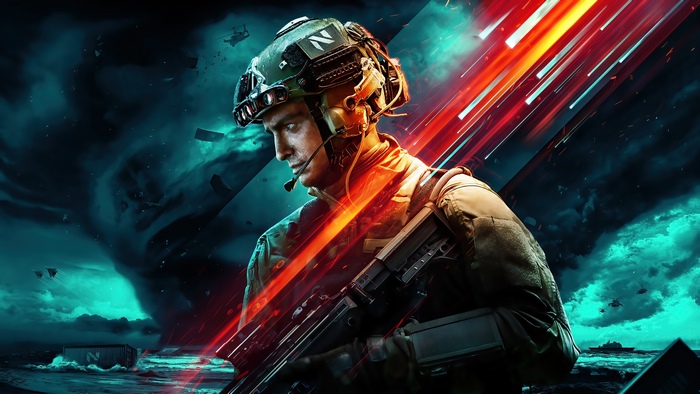Soldier with rifle in Battlefield 2042