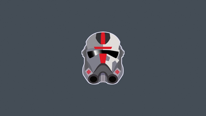Minimalist Star Wars Clone Trooper Helmet