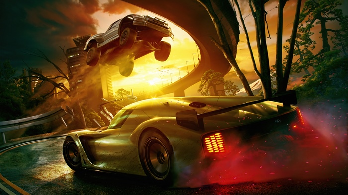 Forza Horizon 5 car jump over another car