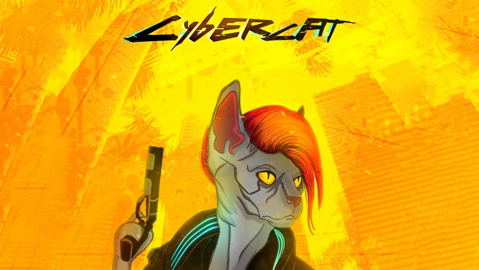 Cybercat from Cyberpunk 2077 4K