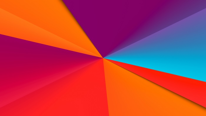 Abstract digital art with radiating colors
