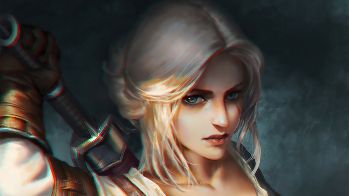 Ciri from The Witcher artwork