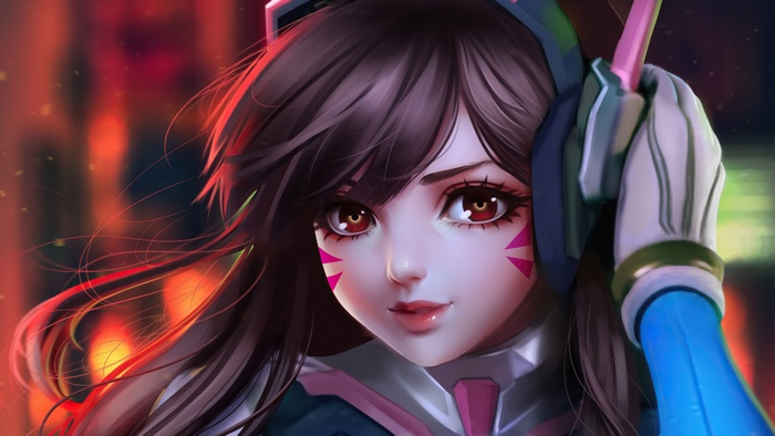 D.Va from Overwatch digital art