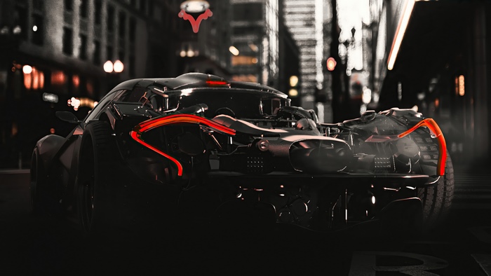Sci-fi McLaren car artwork