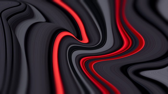 Abstract Red and Gray Swirls 4K