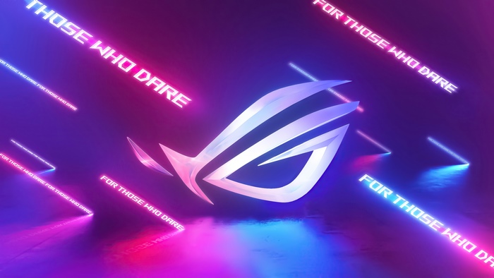 ASUS Republic of Gamers Futuristic Logo Design