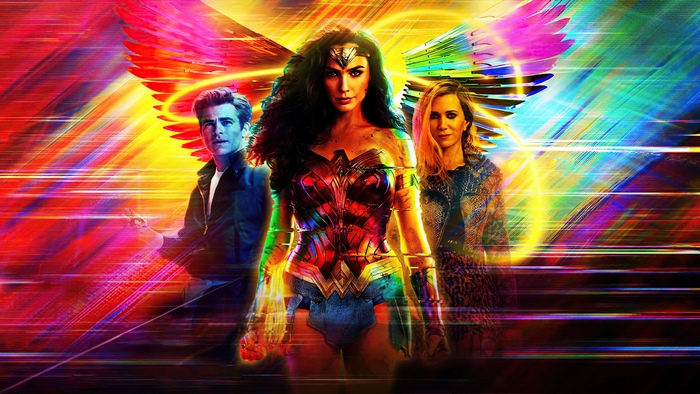 Wonder Woman from Wonder Woman 1984 with Steve Trevor and Barbara Minerva