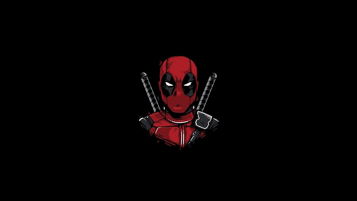 Deadpool minimalist illustration
