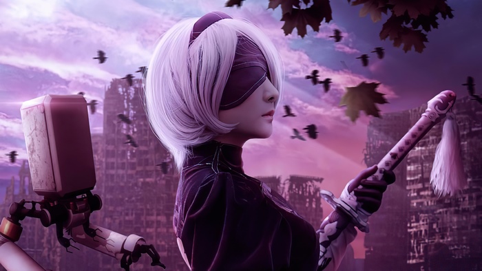 2B from Nier Automata 4K