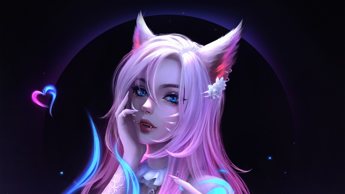 Ahri from League of Legends digital art
