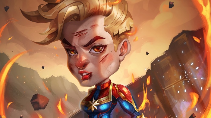 Captain Marvel artwork