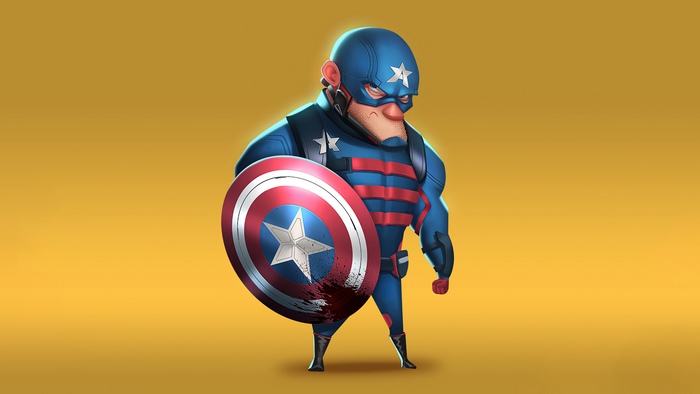 Captain America from Marvel artwork