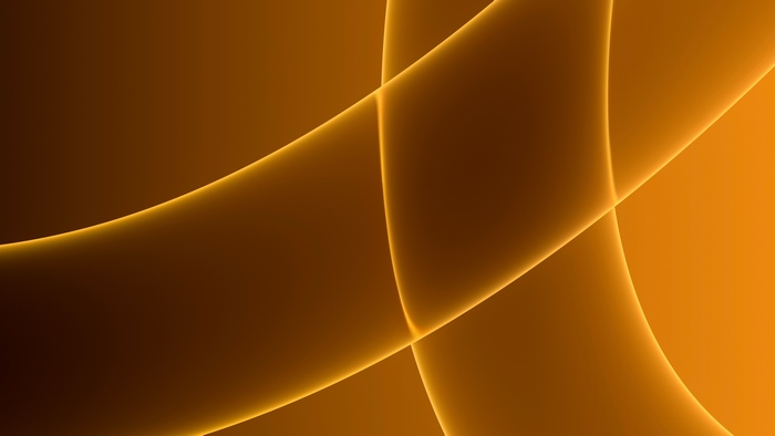 Abstract orange and brown curves
