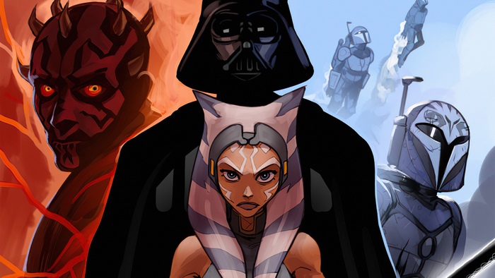 Star Wars The Clone Wars characters collage