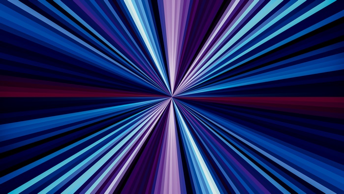Abstract digital art with radiating lines