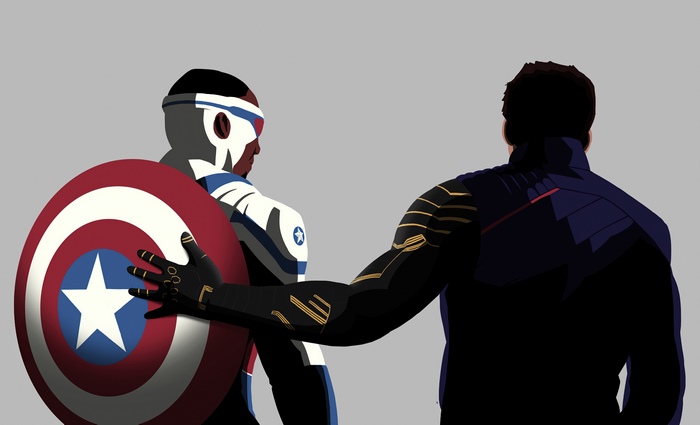 The Falcon and The Winter Soldier Captain America Minimalist