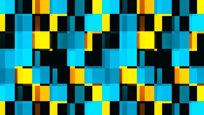 Abstract digital art with geometric patterns