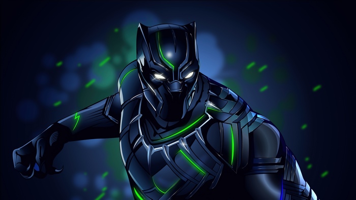 Black Panther from Marvel digital art